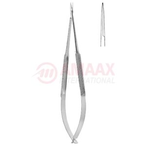 Standard-spring-type-micro-dissecting-scissors-round-straight