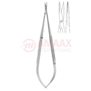 Toledo-spring-type-micro-vascular-scissors-flat-straight