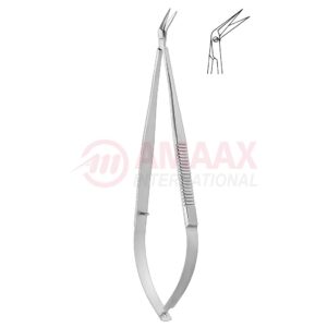 Toledo-spring-type-vascular-micro-scissors-sharp-flat-60