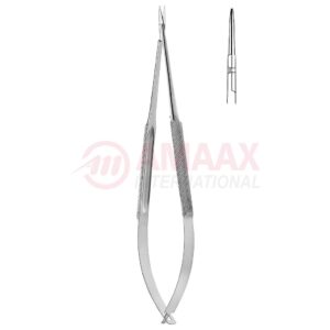 Vannas-spring-type-micro-dissecting-scissors-round-straight