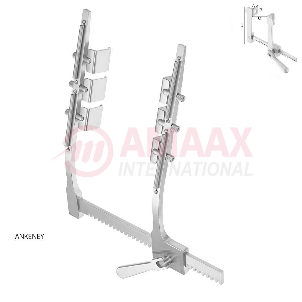 ankeney sternal retractor with 6 blades 56.274.00 56.274.01