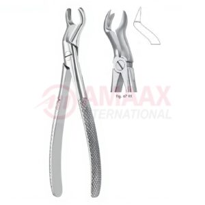Extracting Forceps English Fig.67 Rx Upper Wisdoms, Right Deep Gripping