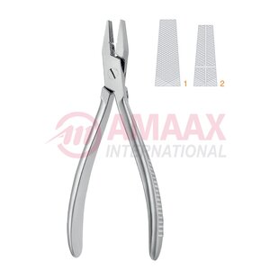 flat nose pliers serrated 17cm 33.538.01