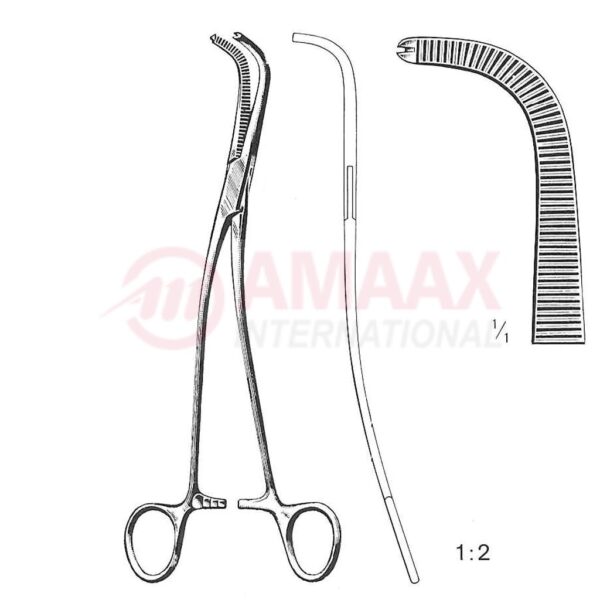 gray hemostatic forceps 1x2 1
