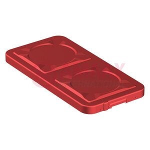 lid for sterilization container red 88.607.03