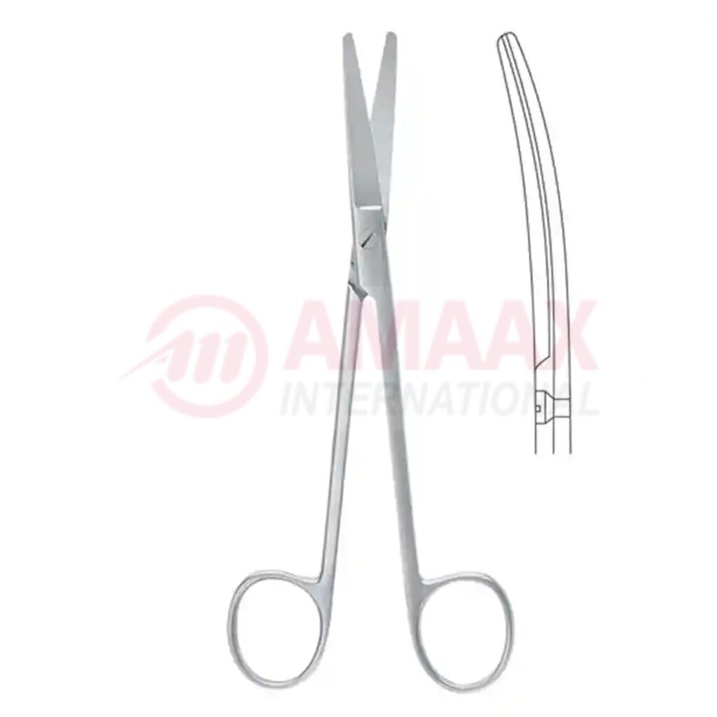 mixter scissors curved blunt blunt