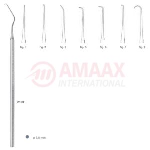 White Explorer Single Ended With Octagonal Handle Fig.1-8