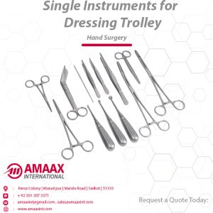single instruments for dressing trolley