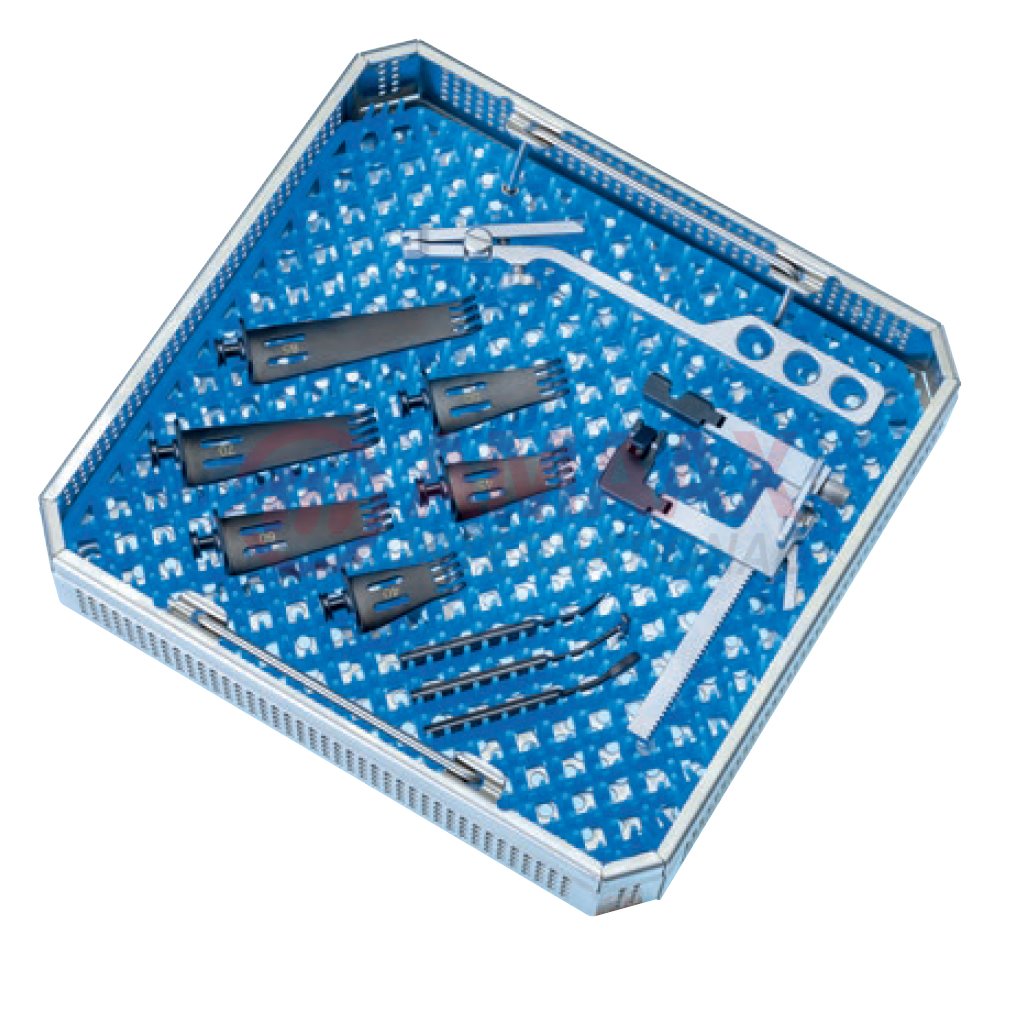 bb microdiscectomy set tray with silicone mat and lid 18 886 99