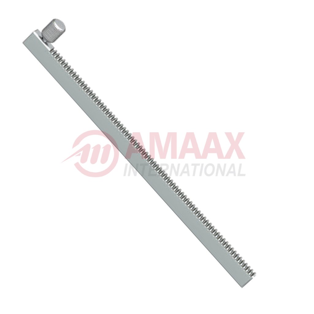 long rack with knurled screw 18 886 00